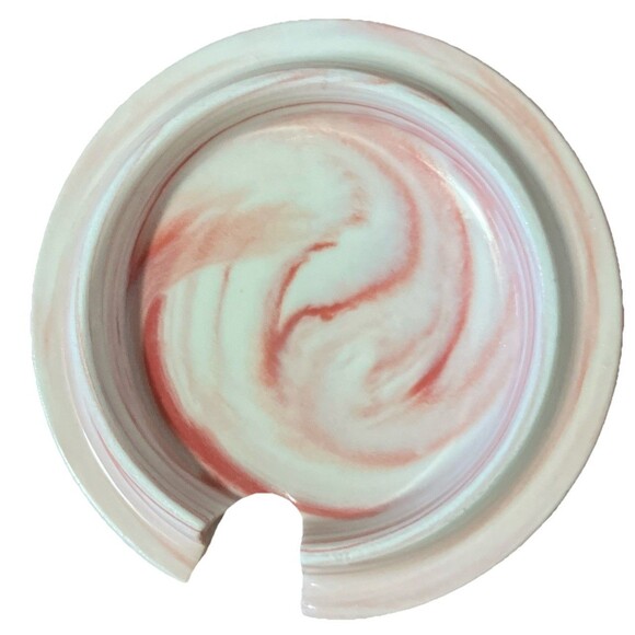 Pink Swirl Ceramic Mug, says “MRS” With Cover And Gold trim, Wifey - Picture 16 of 16